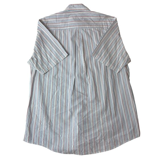 Jos.A.Bank Mens Button-Up Short-Sleeve Shirts Multi-Color Striped Sz L - Picture 7 of 11